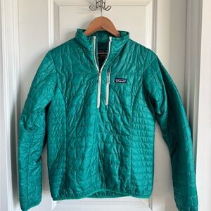 Patagonia Special Edition Emerald Green / Teal Nano Puff Pullover